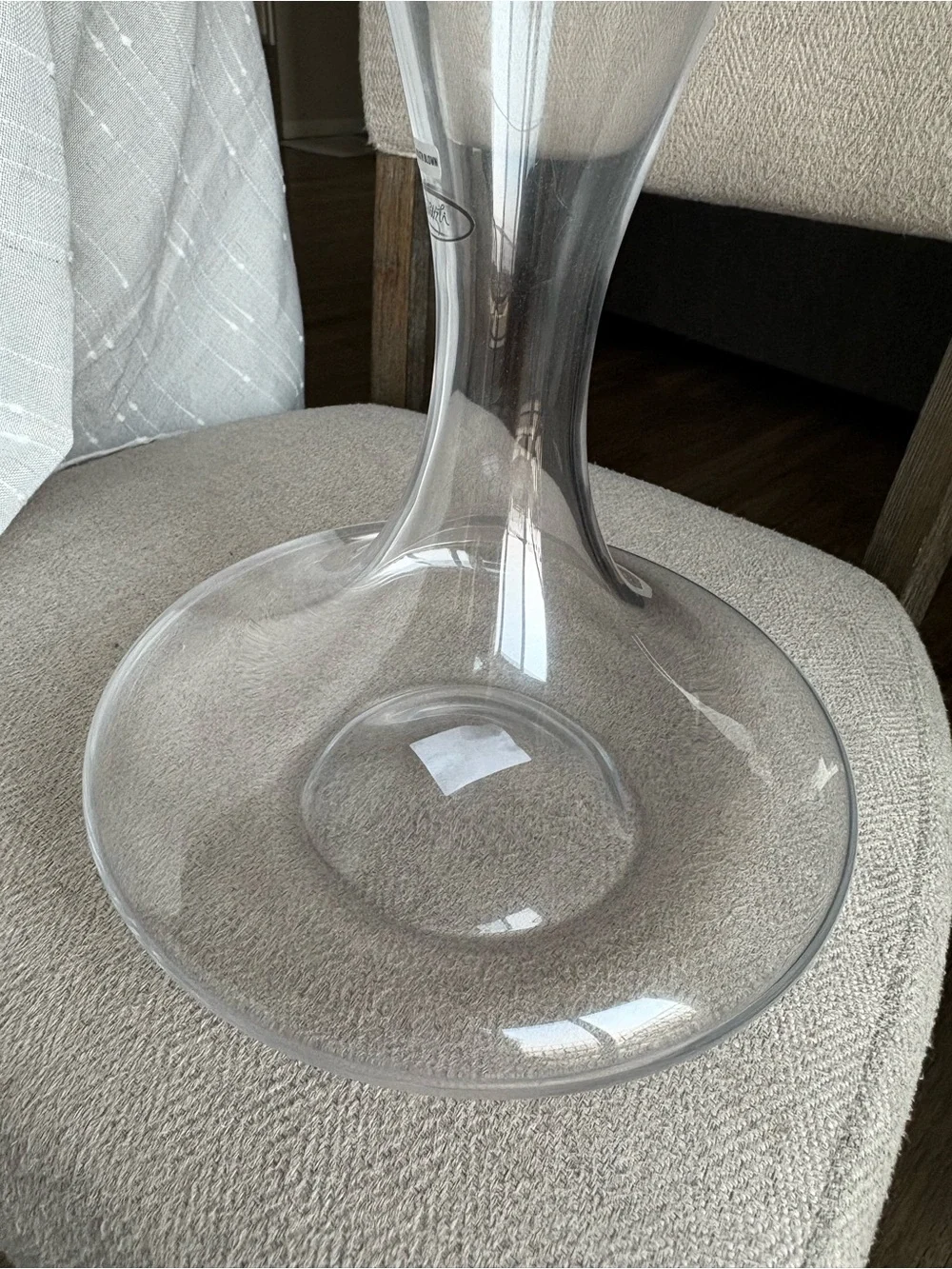 Pottery Barn Clear Glass Decanter Vase